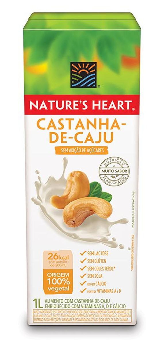 Bebida à Base de Castanha-de-Caju Nature's Heart Caixa 1l image number 2