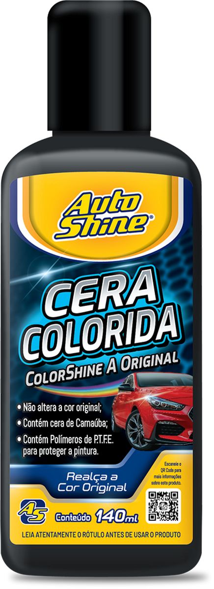 Cera Autoshine Colorida Preta 140ml image number 0