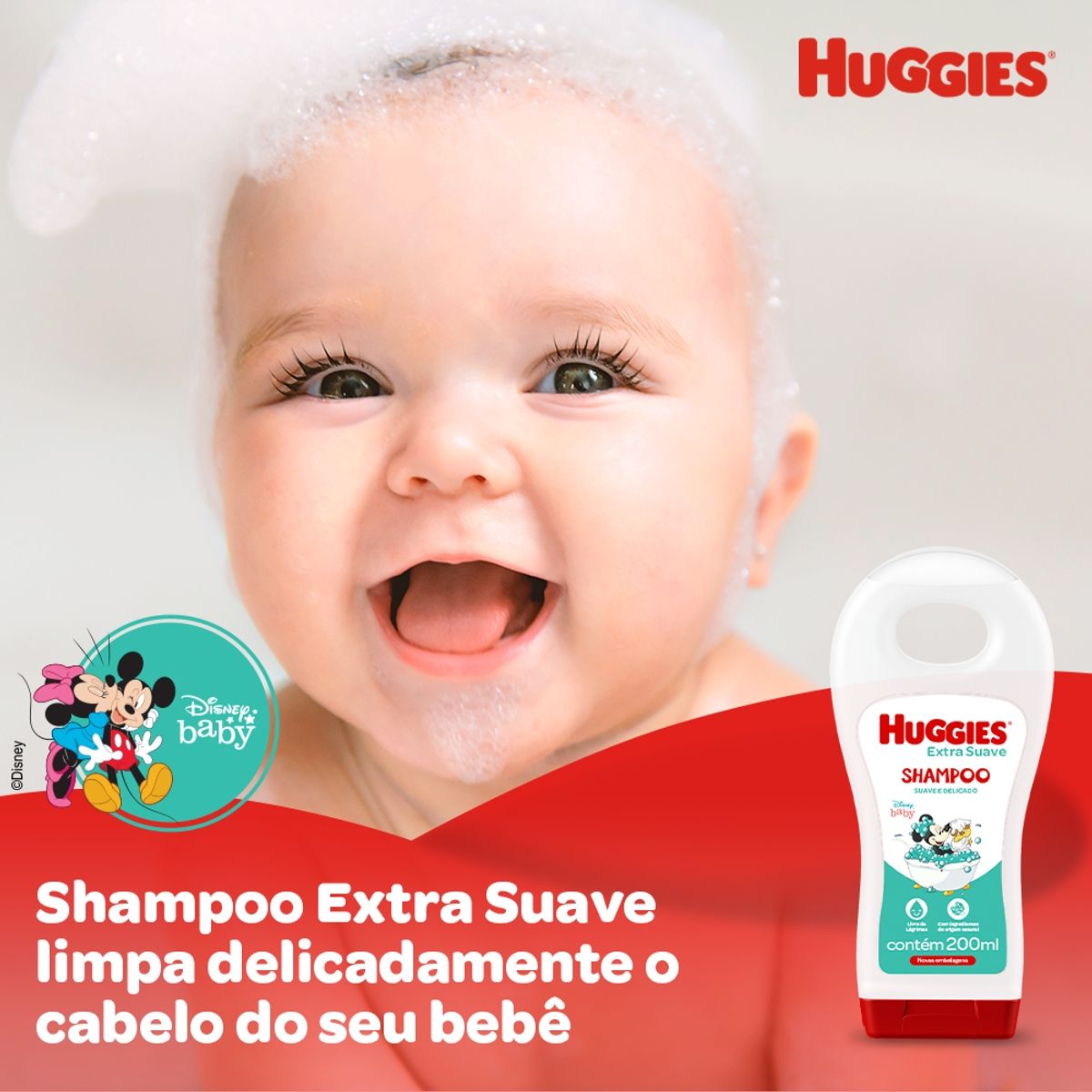 Shampoo Huggies Extra Suave - 200 ml image number 2