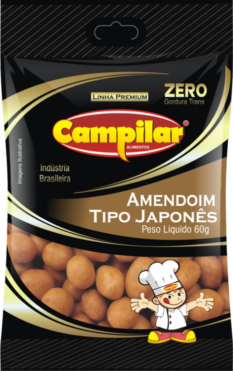 Amendoim Campilar Tipo Japonês 60g
