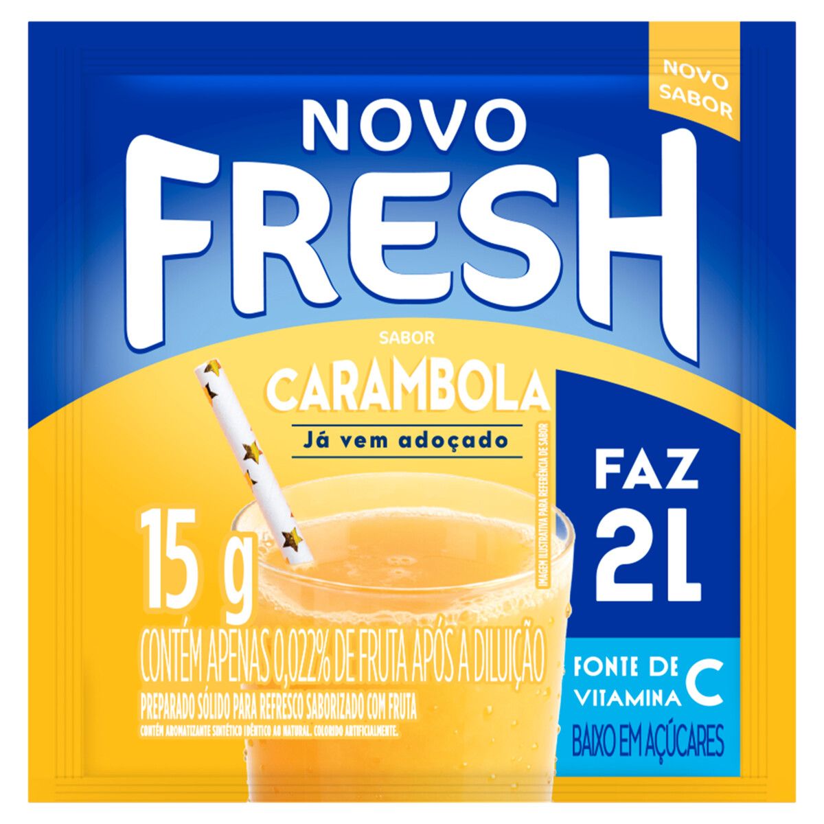 Refresco em Pó Fresh Carambola Pacote 15g image number 0