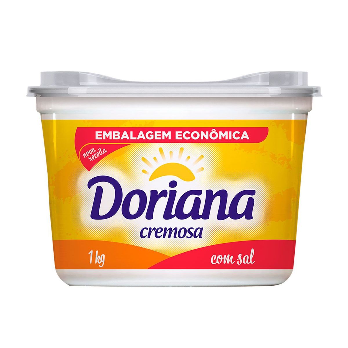Margarina Cremosa Doriana 1kg Embalagem Econômica