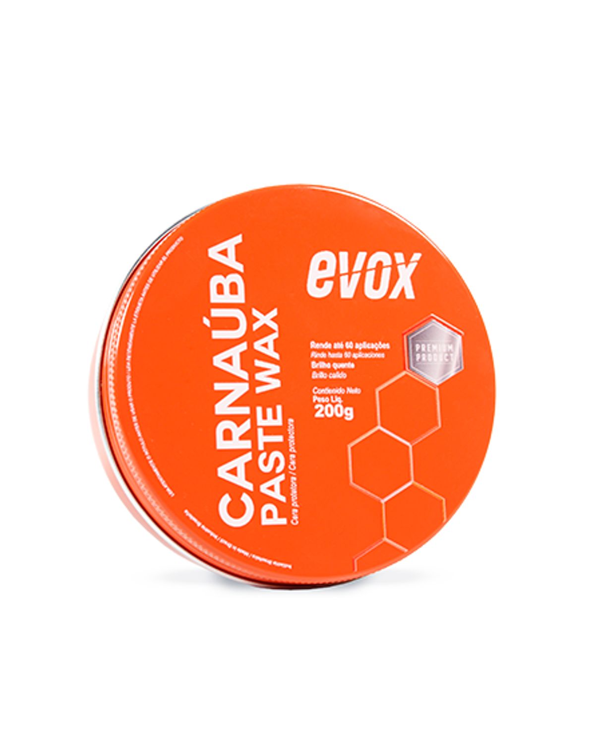 Cera Protetora Evox Carnaúba Paste Wax 200g image number 0