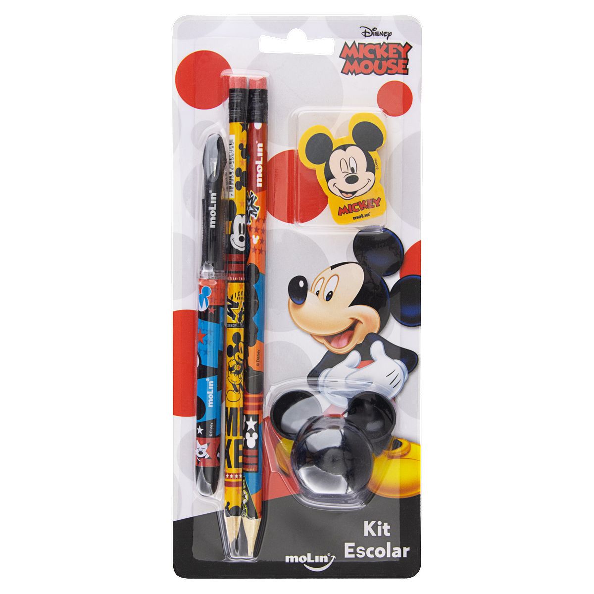 Kit Escolar Mickey Mouse Molin