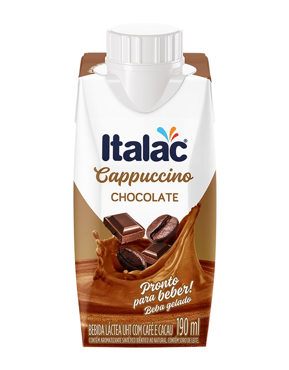 Bebida Láctea Italac UHT Cappuccino Chocolate 190ml
