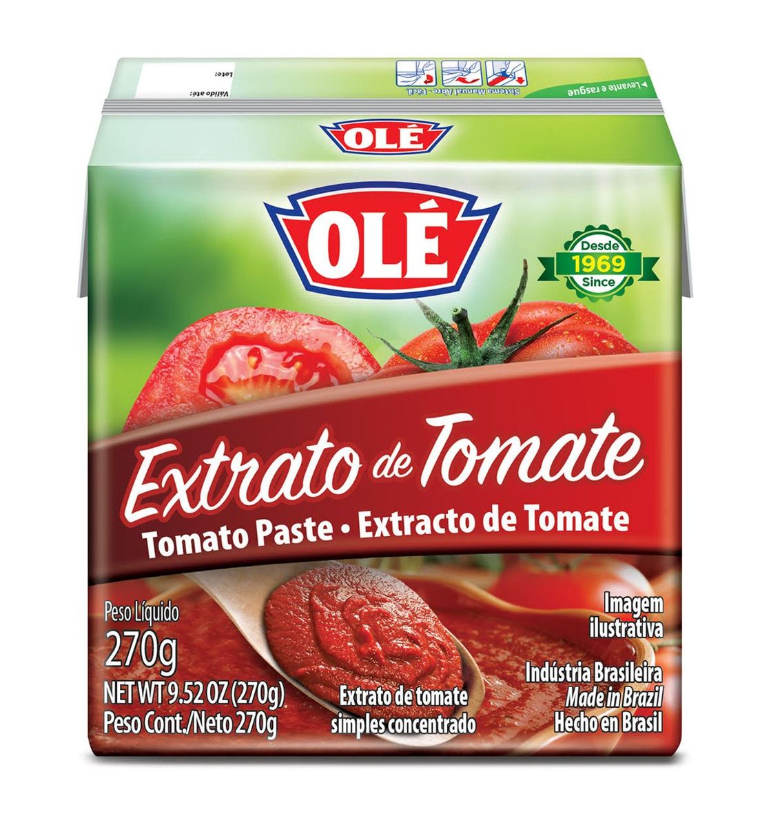 Extrato de Tomate Olé Simples Concentrado TP 270g
