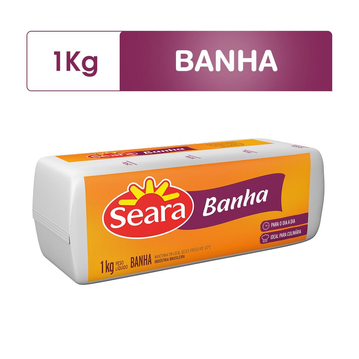 Banha Seara refinada 1kg image number 1