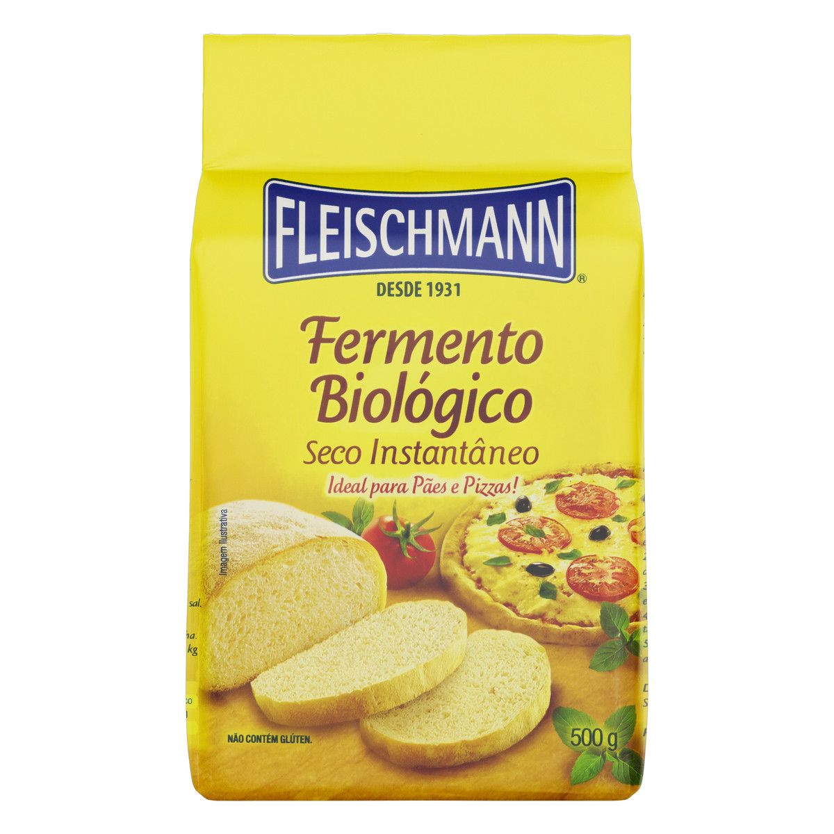Fermento Biológico Seco Instantâneo Fleischmann Pacote 500g image number 0