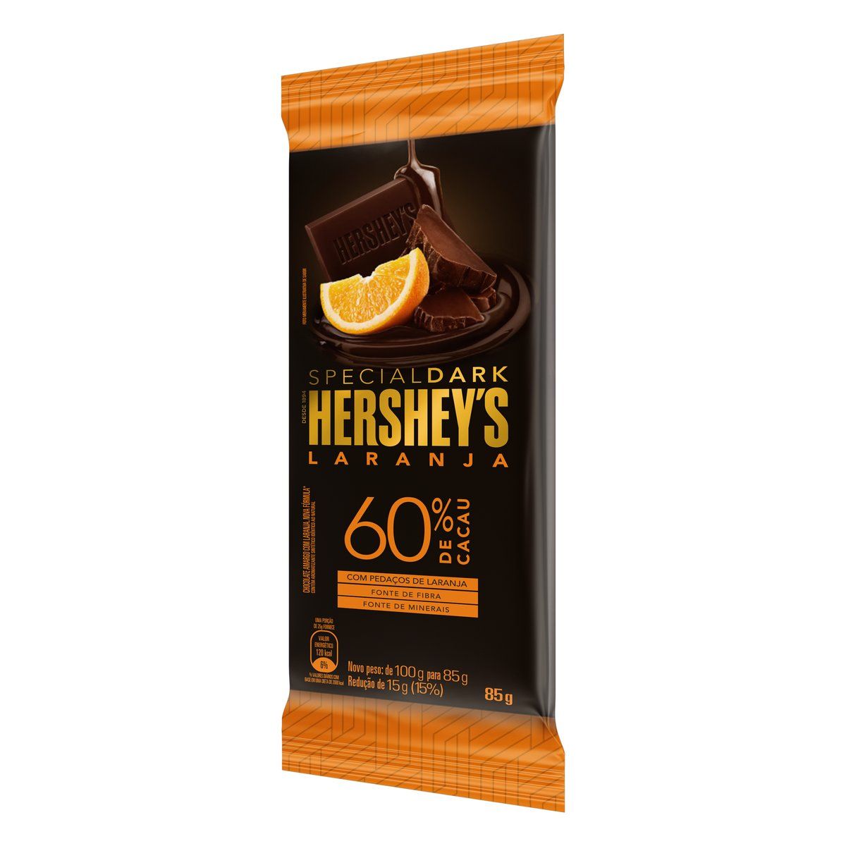 Chocolate Hershey's Laranja 60% Cacau 85g image number 2