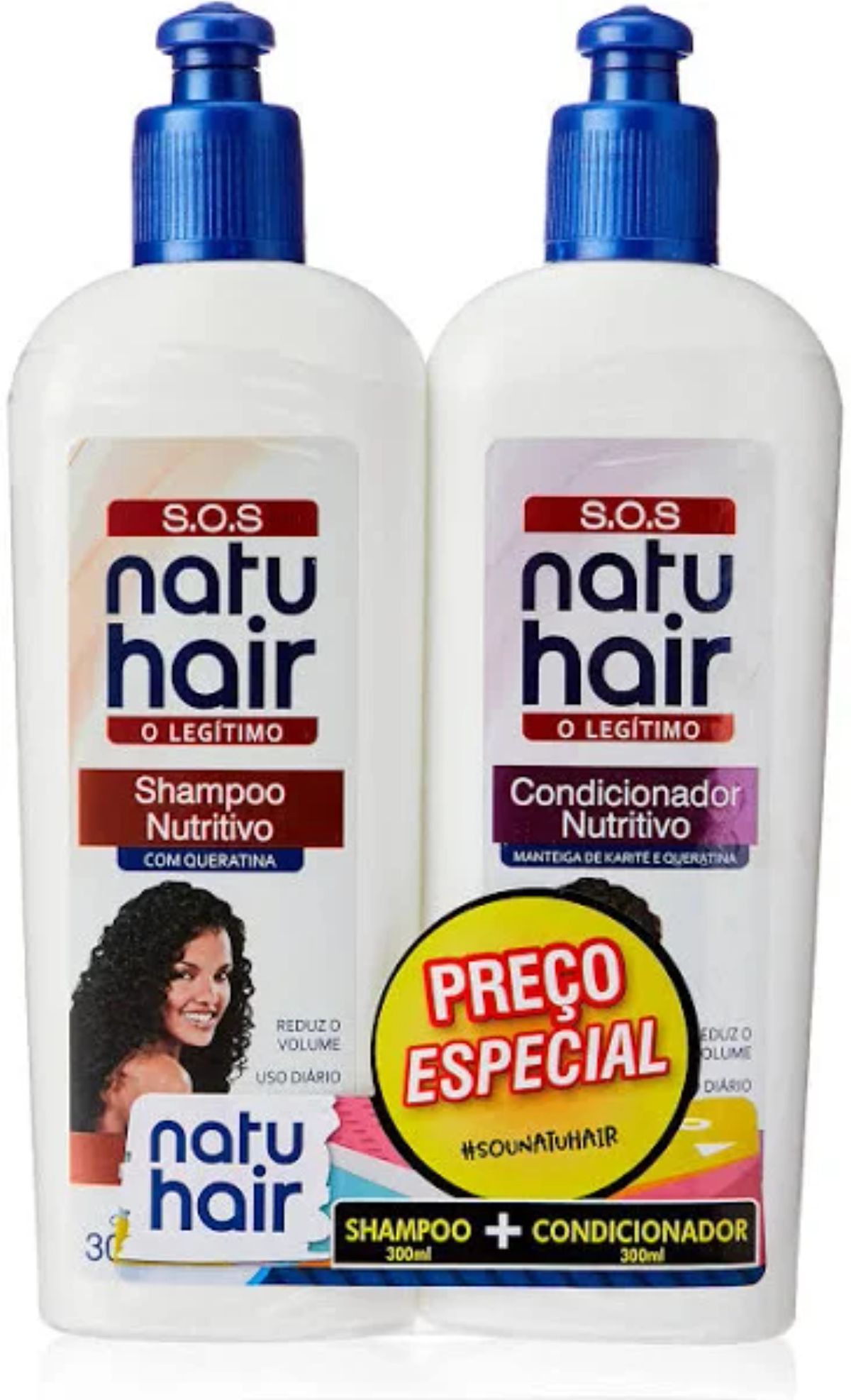 Conjunto Shampoo + Condicionador Natu Hair O Legítimo Promocional