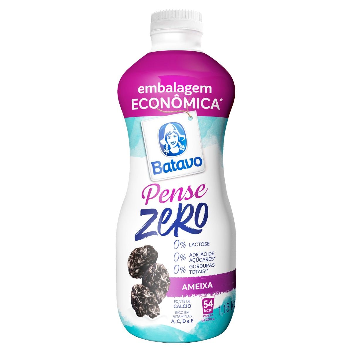 Iogurte Batavo Pense Ameixa Zero 1,15kg Embalagem Econômica image number 0