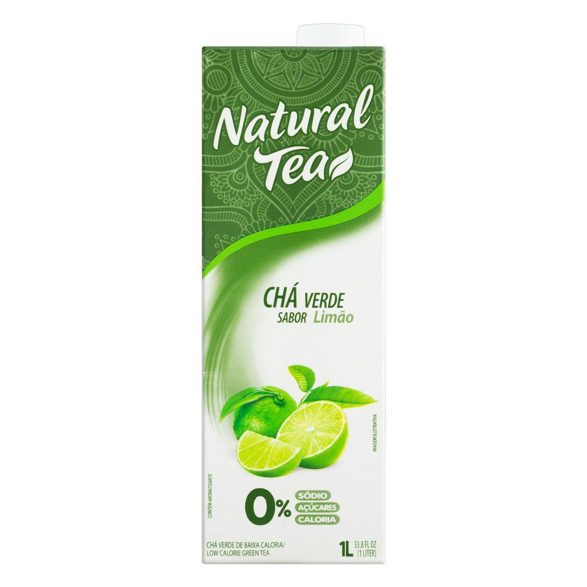Chá Verde Limão Zero Açúcar Natural Tea Caixa 1l
