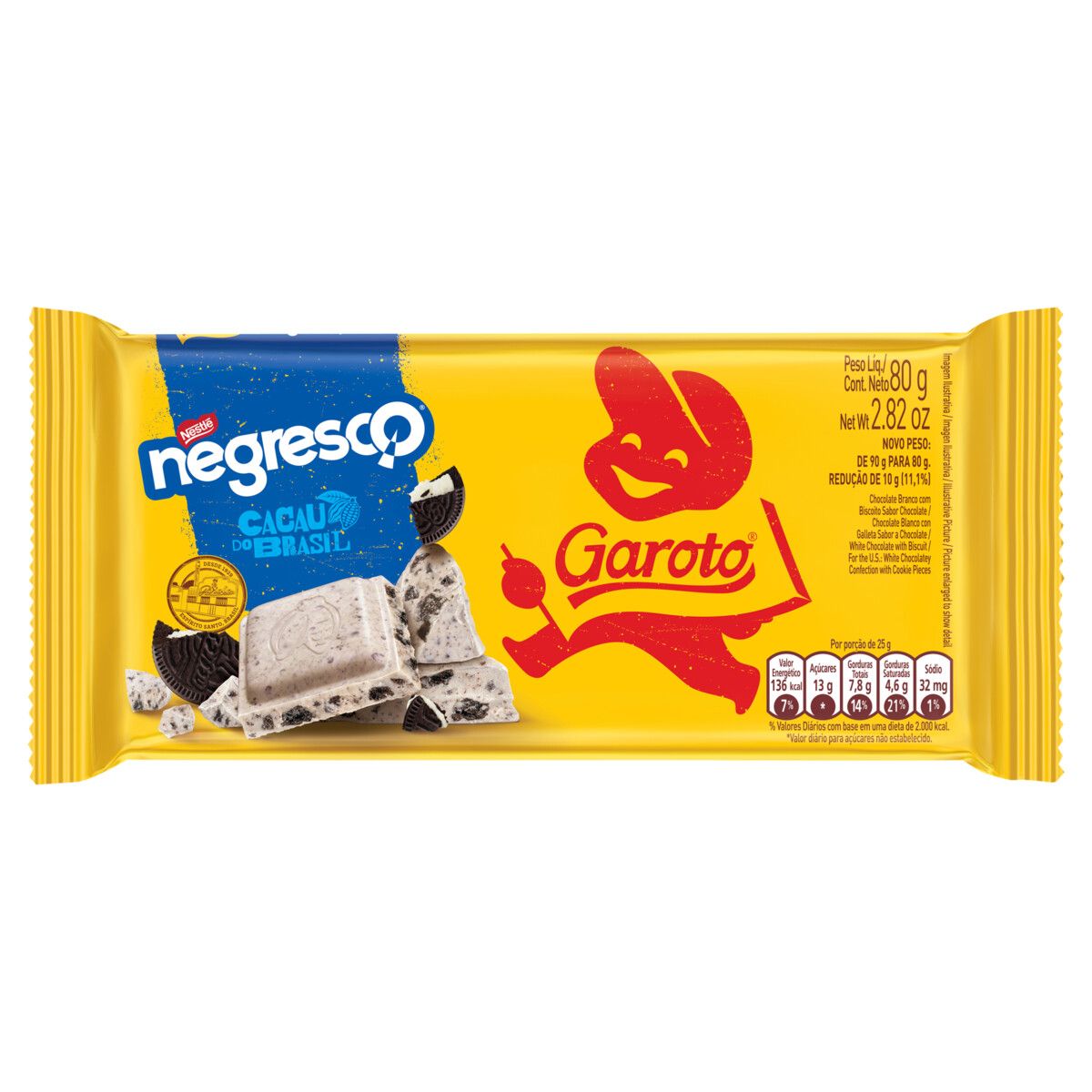 Chocolate Garoto Negresco Tablete 80g image number 0