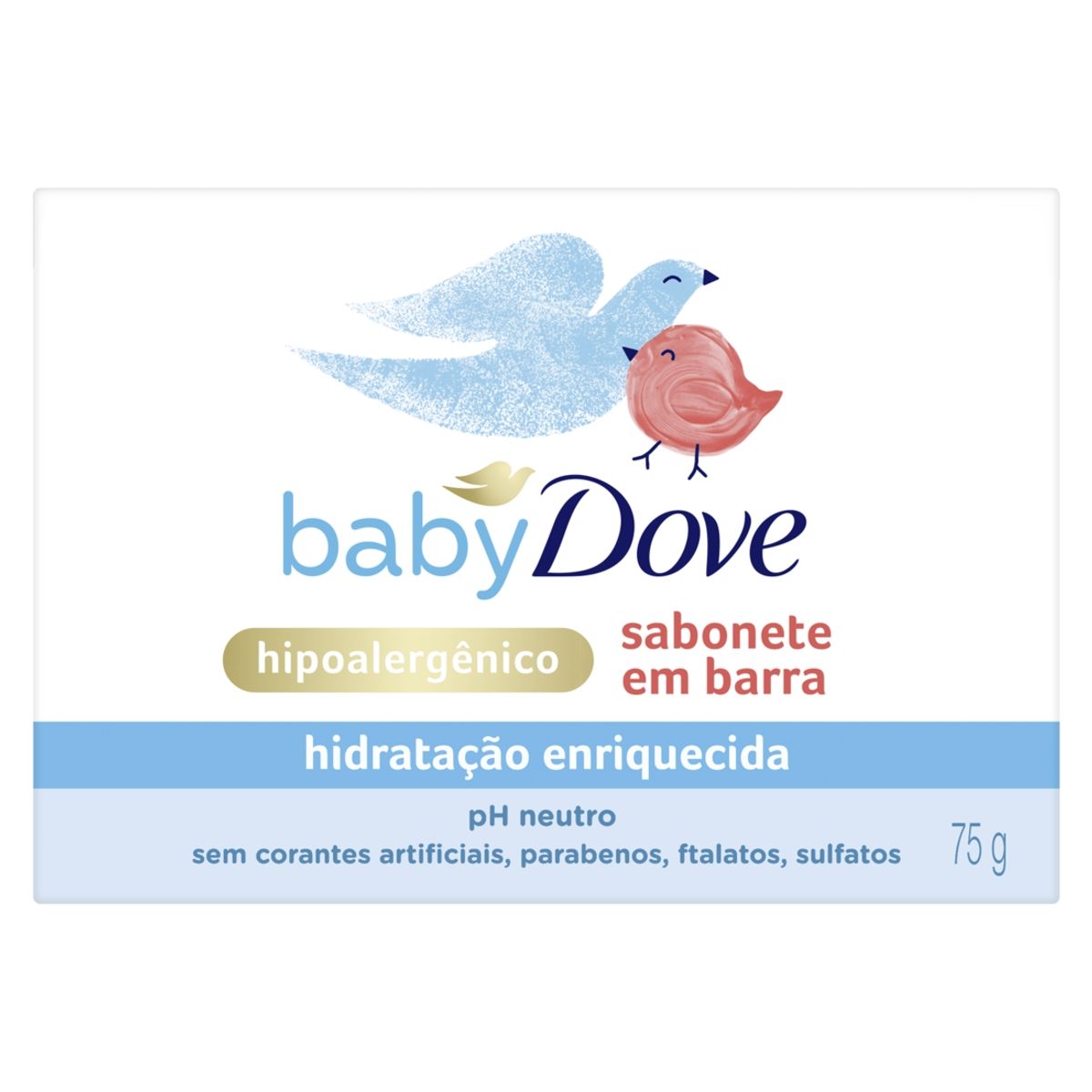 Sabonete Barra Dove Baby Hidratação Enriquecida 75g
