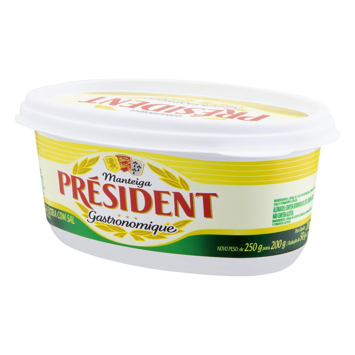 Manteiga Extra com Sal Président Gastronomique Pote 200g image number 1