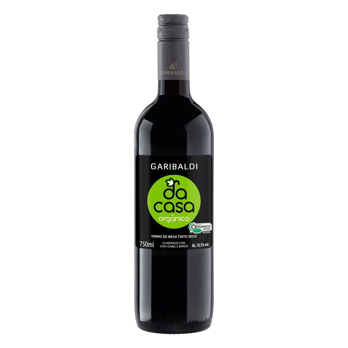 Vinho Garibaldi da Casa Orgânico Tinto Seco 750ml