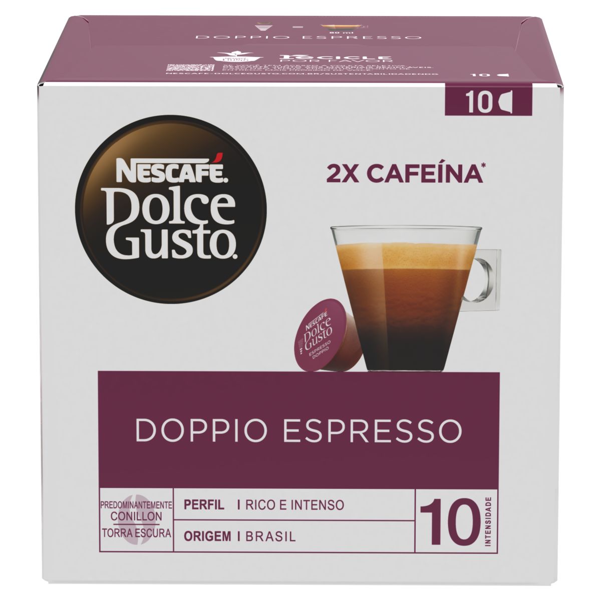 Café em Cápsula Nescafé Dolce Gusto Doppio Espresso 80g 10 Cápsula