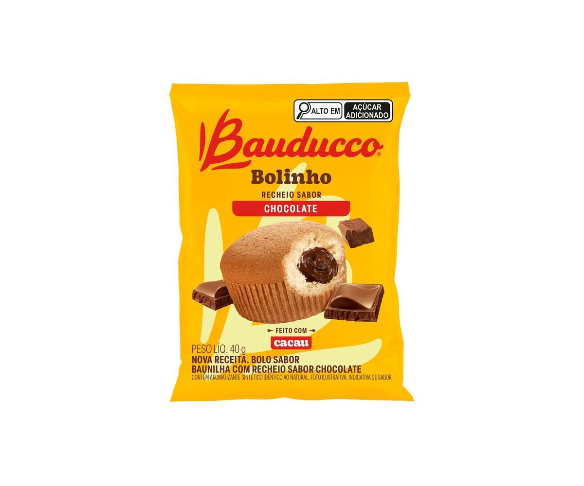 Bolinho Bauducco Chocolate Pacote 40g