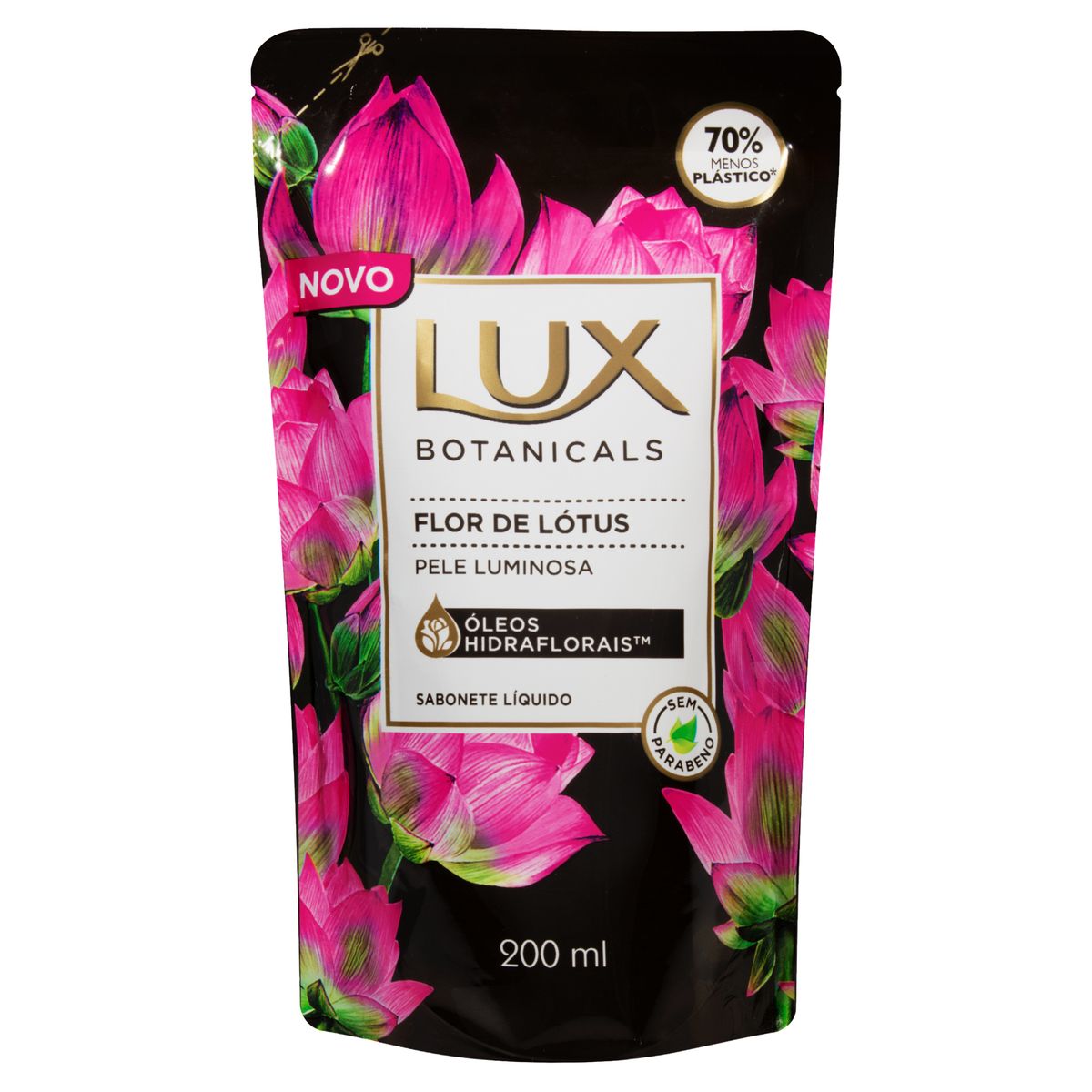 Sabonete Líquido Lux Botanicals Flor de Lótus Refil 200ml