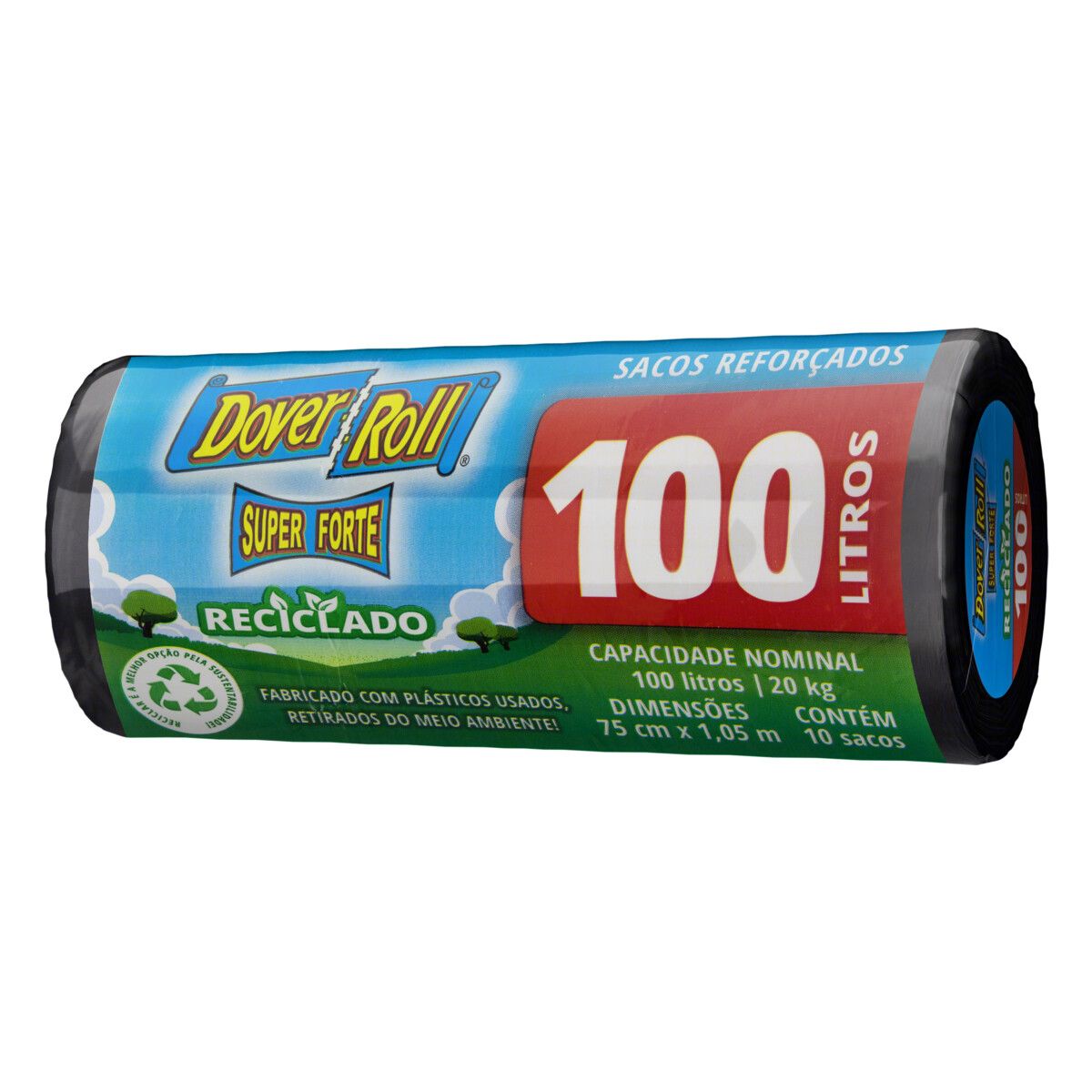 Saco para Lixo Dover Roll 100l Super Forte 10 Unidades image number 2