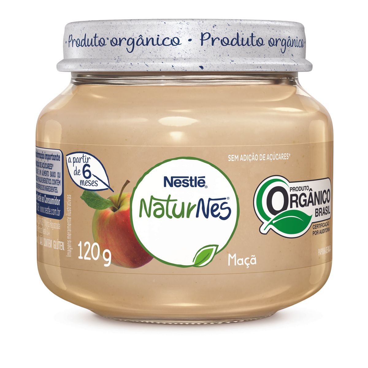 Papinha Orgânica Nestlé Naturnes Maçã 120g