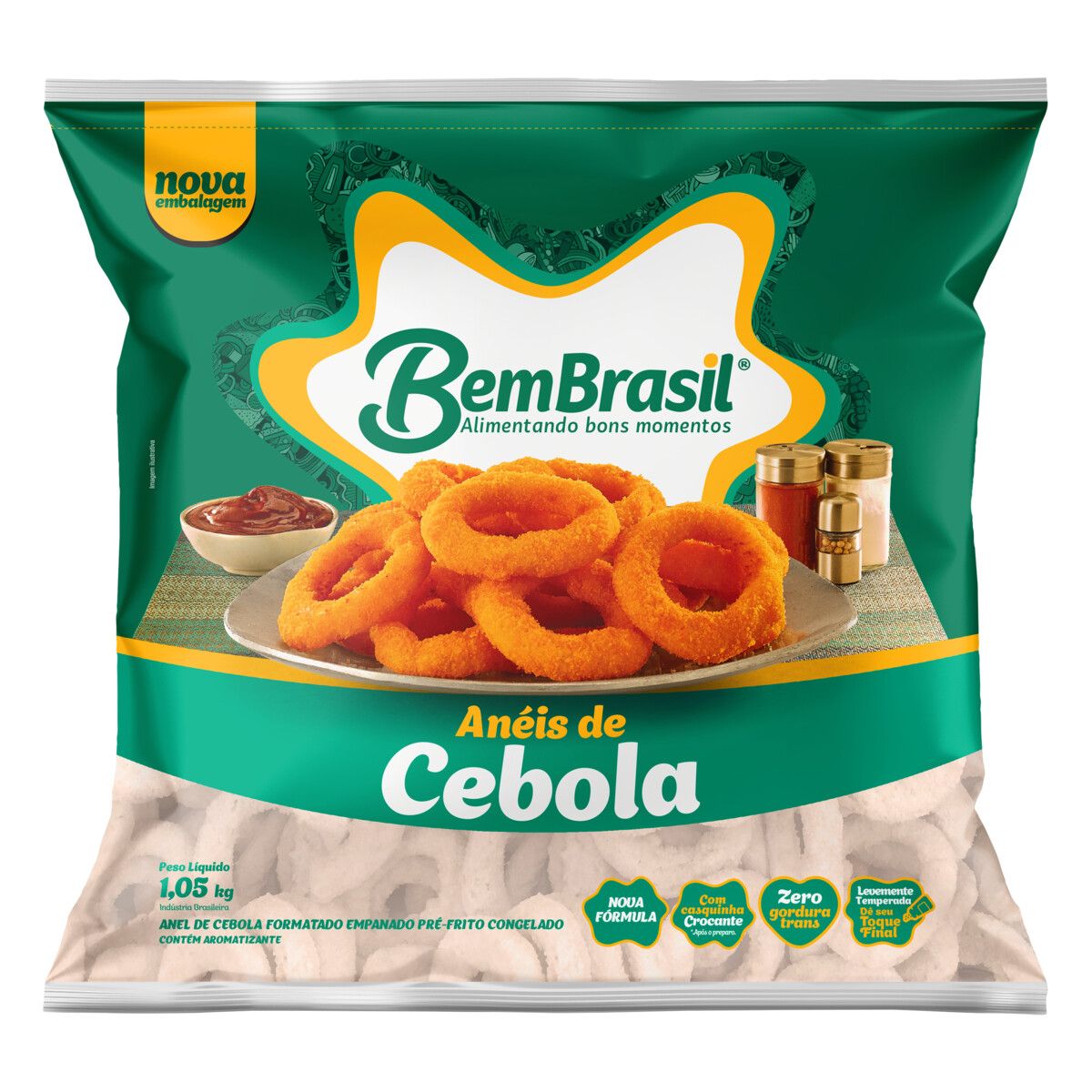 Anéis de Cebola Bem Brasil Congelada 1,05kg