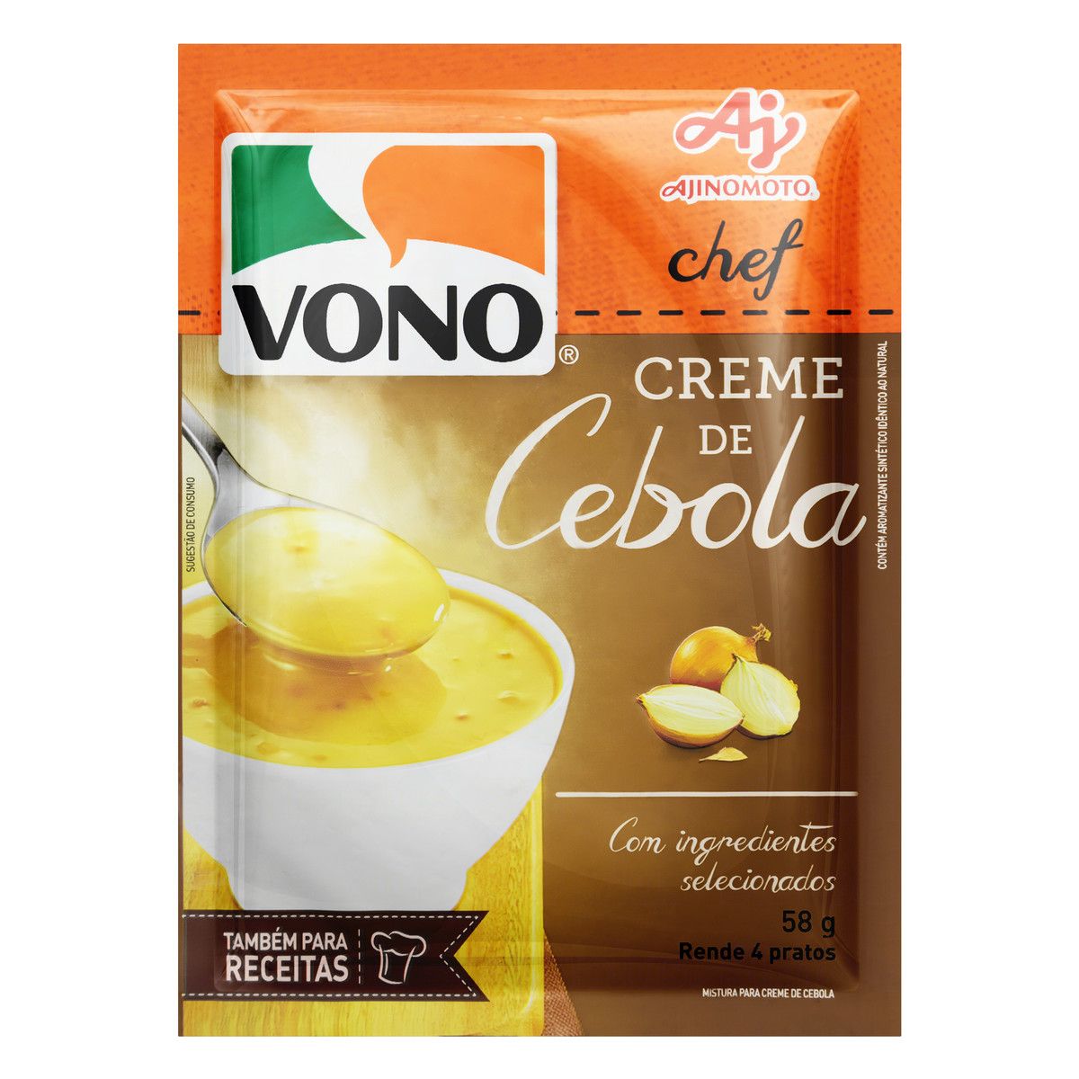 Creme Cebola Vono Chef Pacote 58g