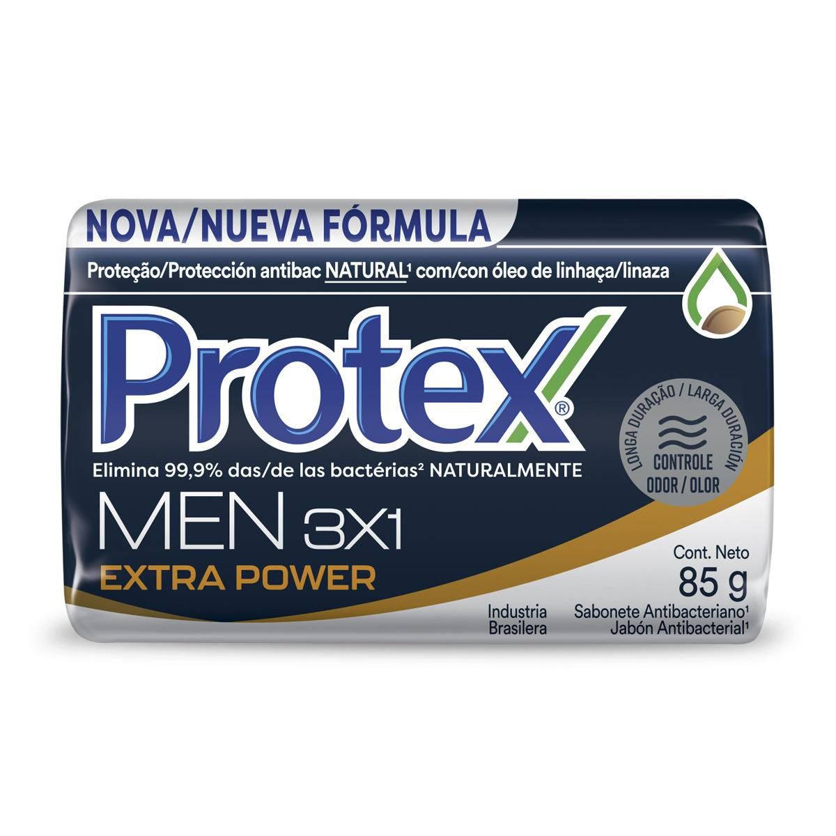 Sabonete Barra Protex Antibacteriano Men 3 em 1 85g