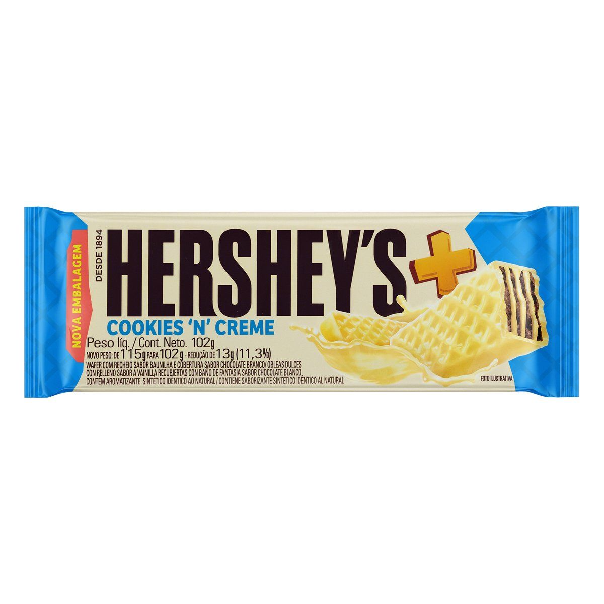 Wafer Hershey's Cookies 'N' Creme 102g