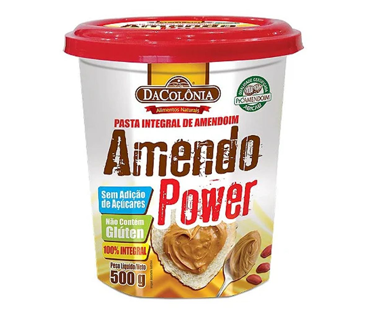 Pasta de Amendoim Integral DaColônia Amendo Power Pote 500g