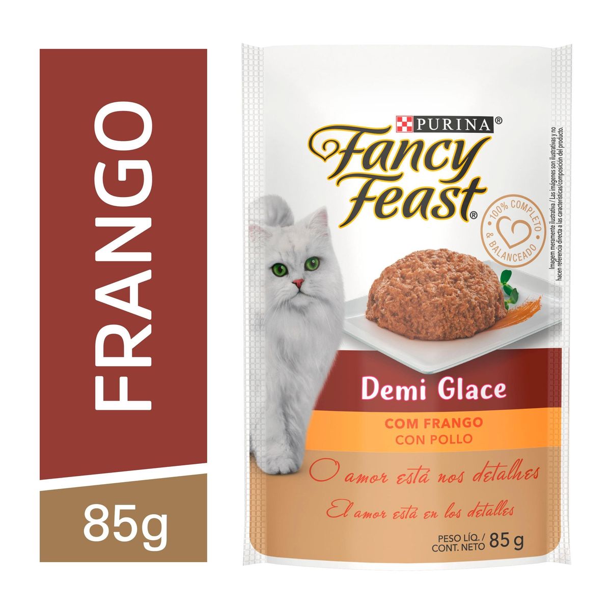 Alimento Fancy Feast Gatos Adultos Frango 85g image number 1
