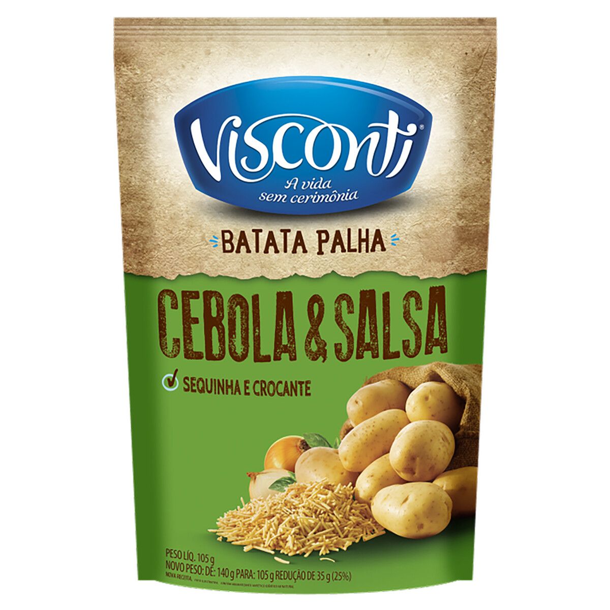 Batata Palha Visconti Cebola e Salsa 105g