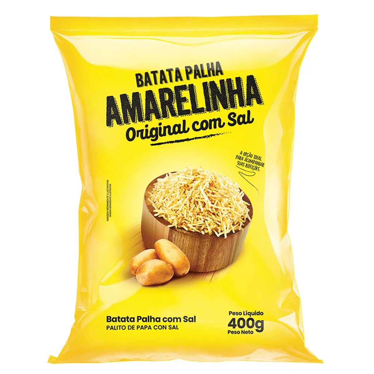 Batata Palha Amarelinha Original com Sal 400g