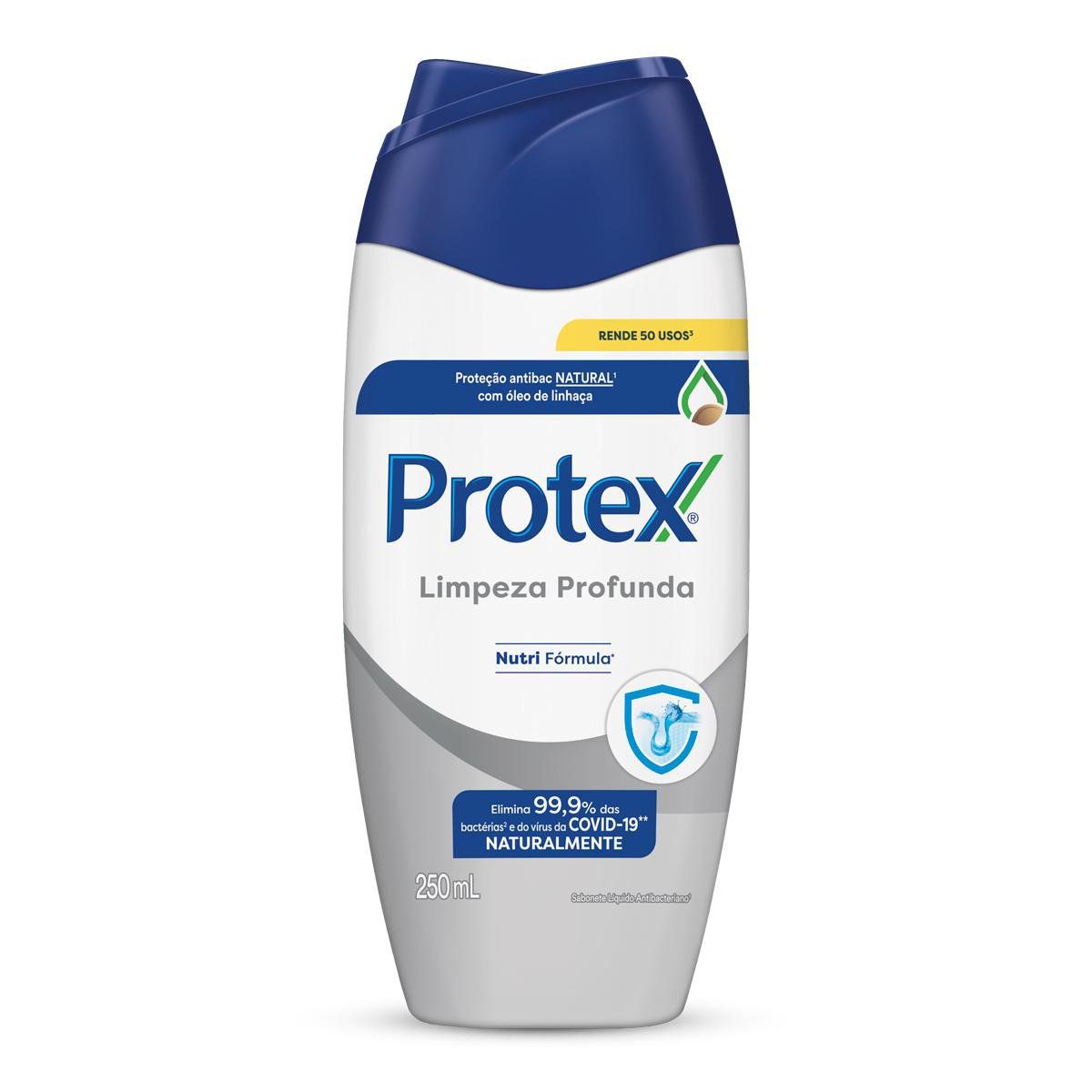 Sabonete Líquido Protex Antibacteriano Limpeza Profunda 250ml