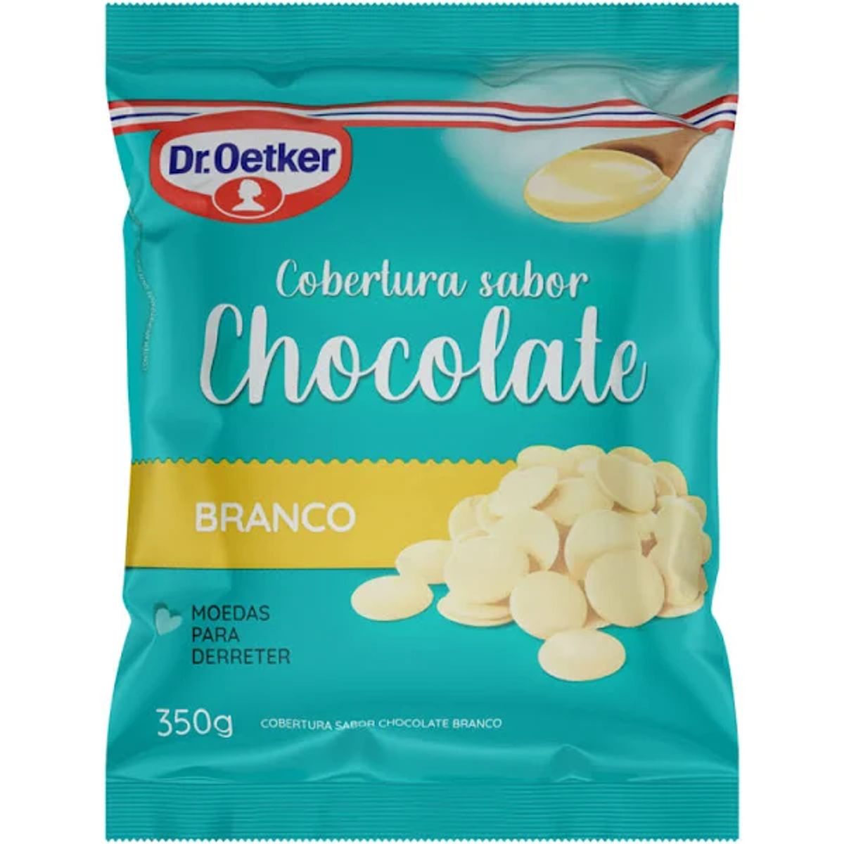 Cobertura Dr. Oetker Chocolate Branco Moedas 350g