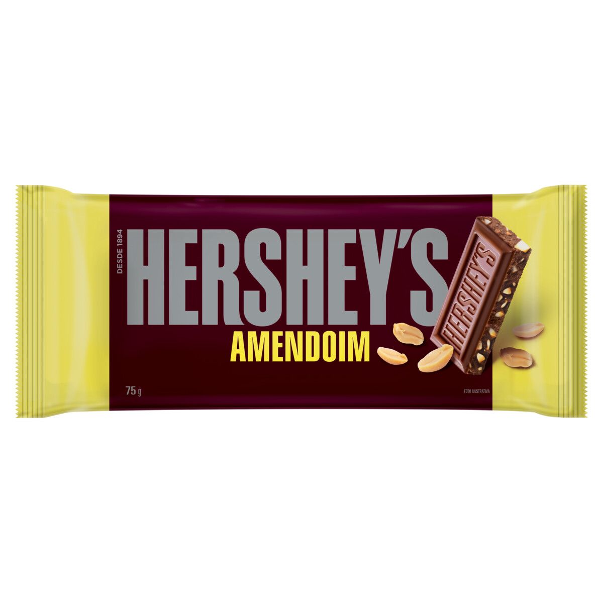 Chocolate Hershey's com Amendoim 75g image number 0