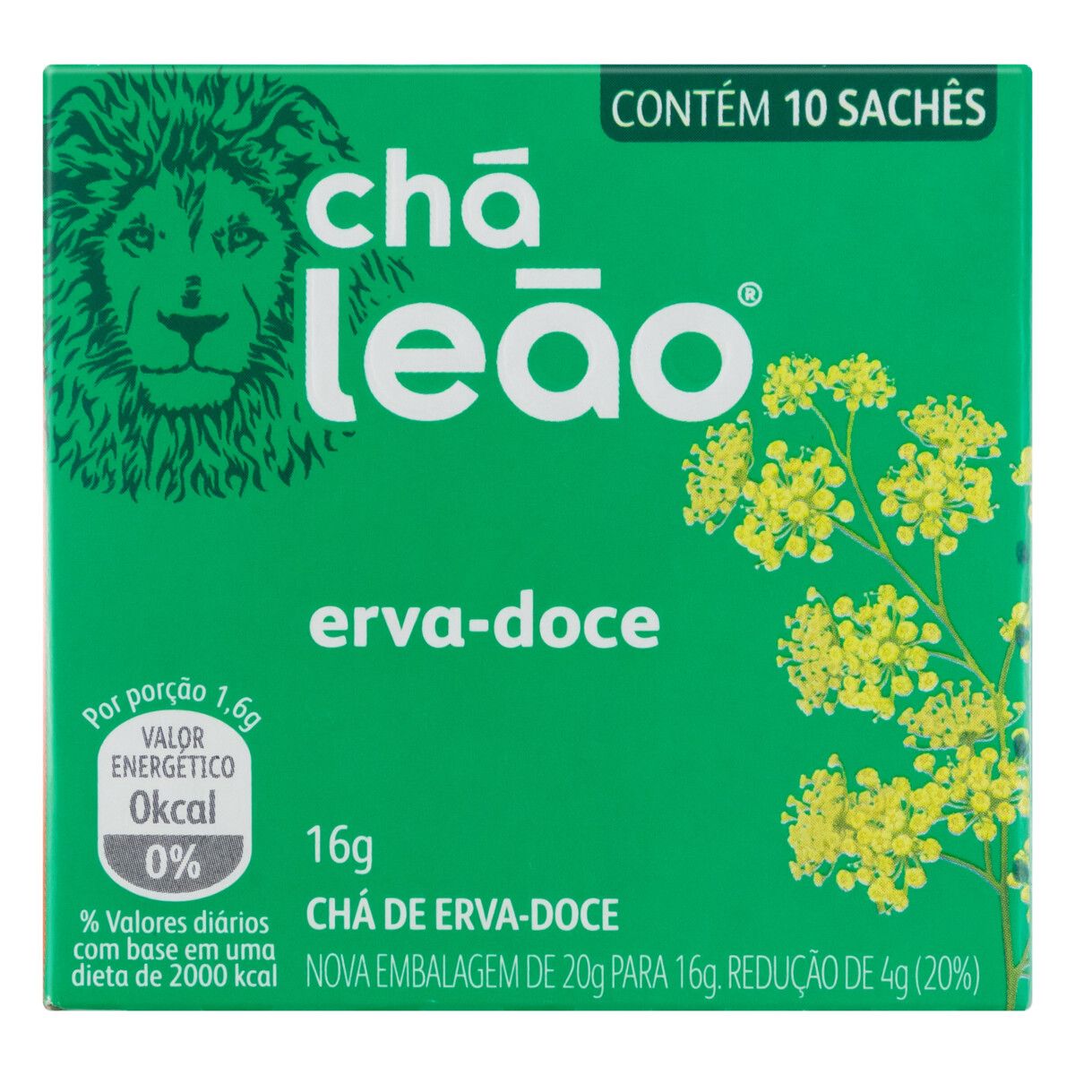 Chá Leão Sabor Erva-Doce 16g