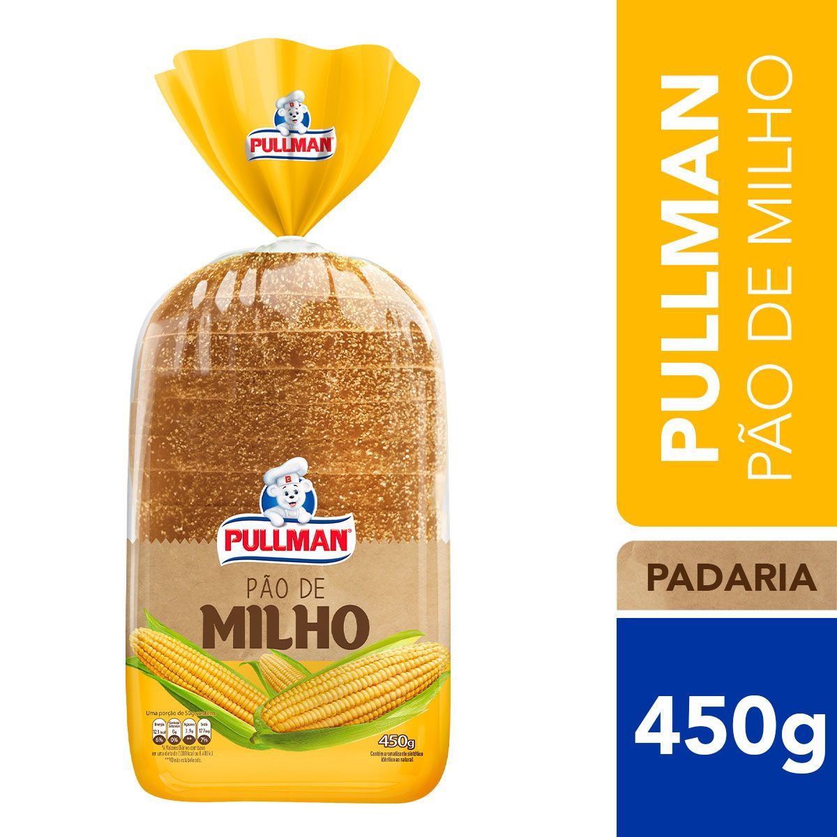 Pão de Milho Pullman 450g image number 1