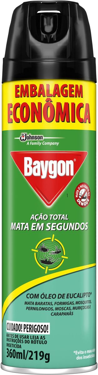 Inseticida Baygon Ação Total Eucalipto 360ml image number 0