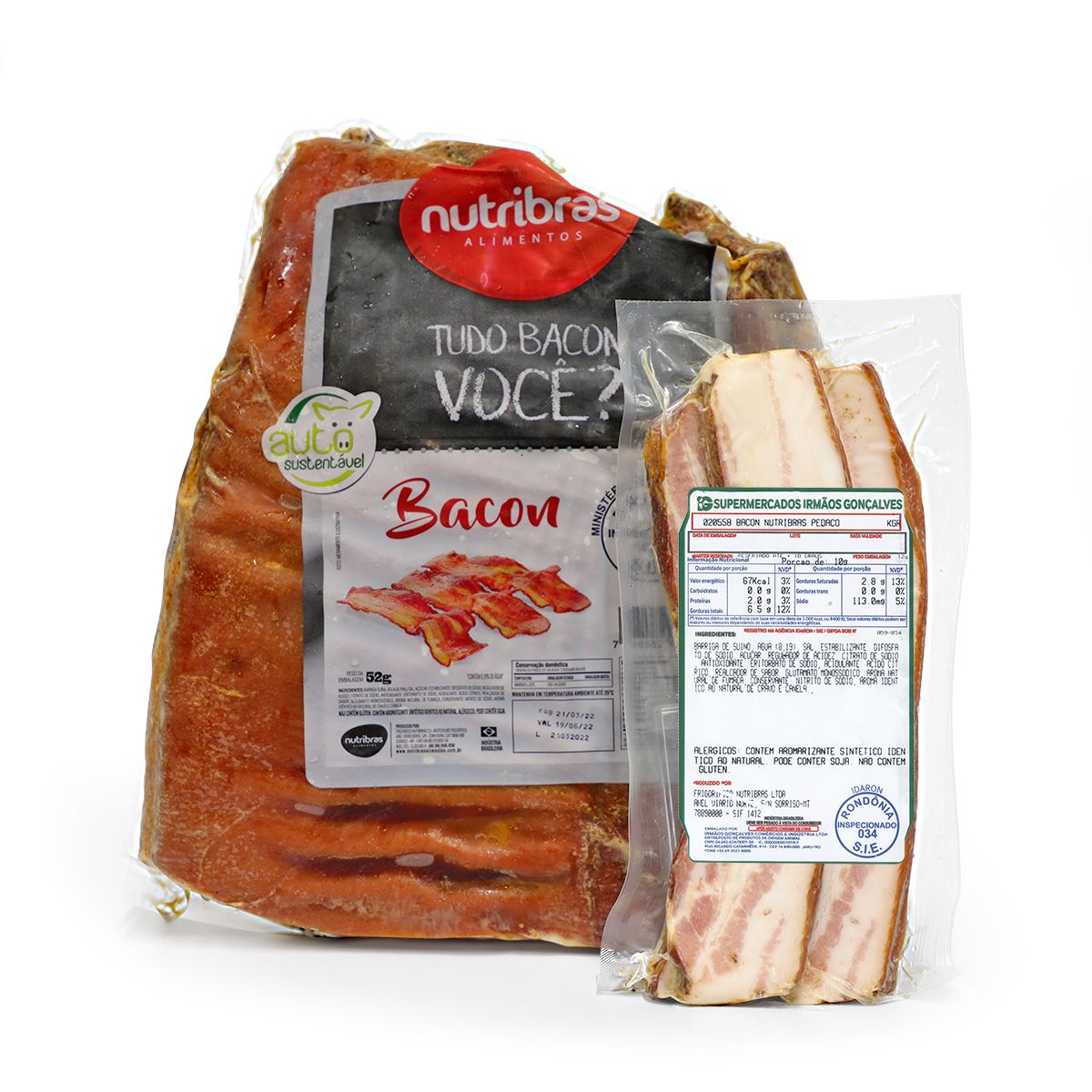 Bacon Nutribras Pedaço 1 Unid. Aprox.580g image number 1