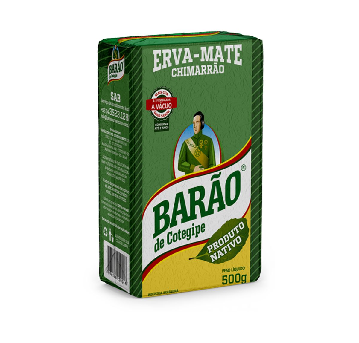 Erva Mate Barão Chimarrão Nativa 500g image number 0