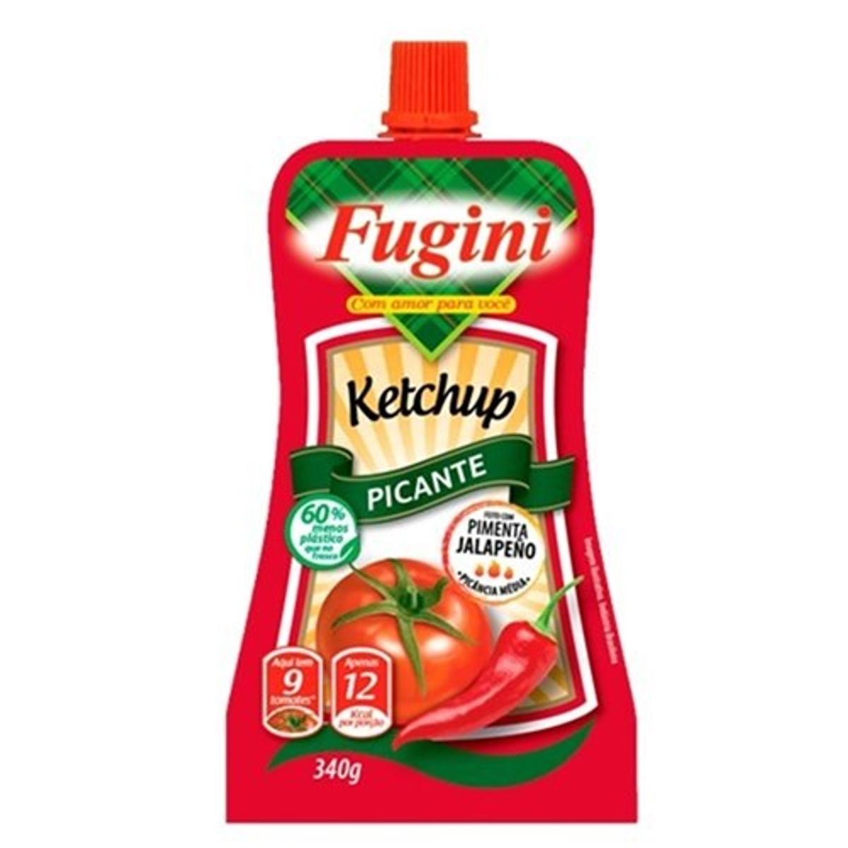 Ketchup Fugini Picante Sachê 340 g