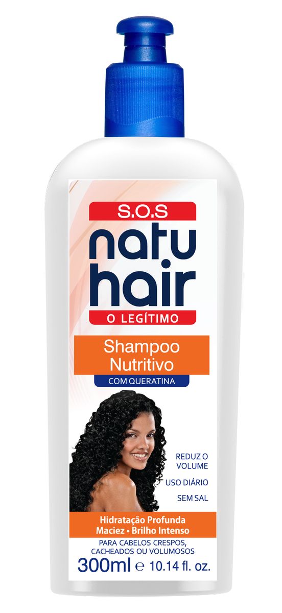 Shampoo Natu Hair SOS Nutritivo com Queratina 300ml