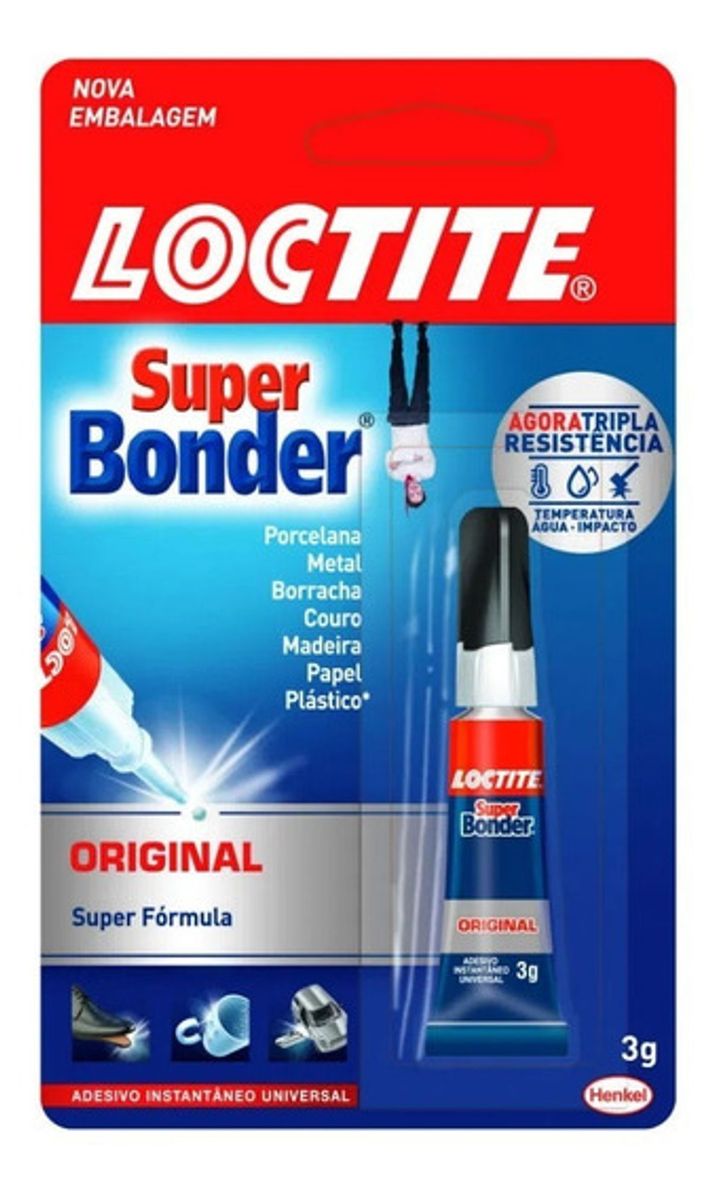 Cola Super Bonder Loctite Original 3g image number 0