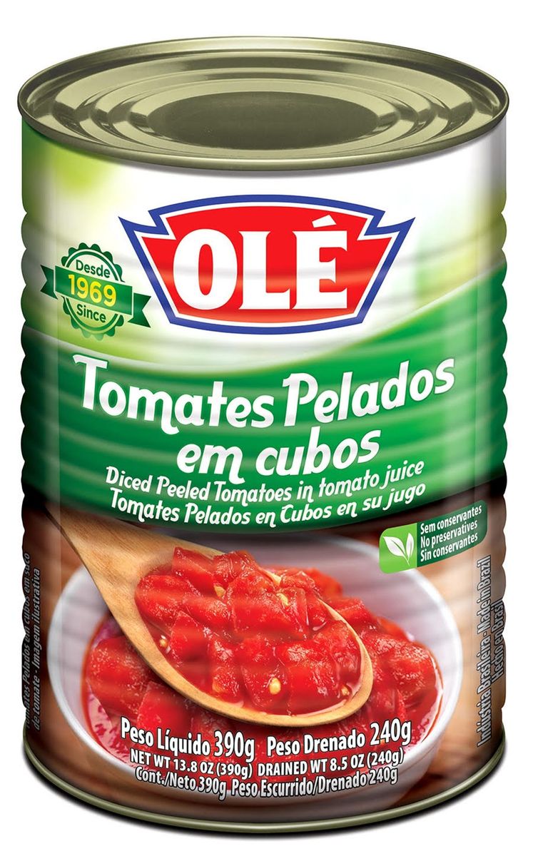 Tomate Pelado Olé em Cubo Lata 240g image number 0