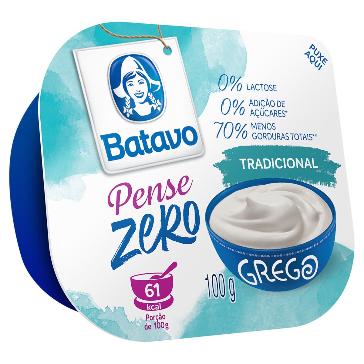 Iogurte Grego Batavo Tradicional Zero Pote 100g image number 0
