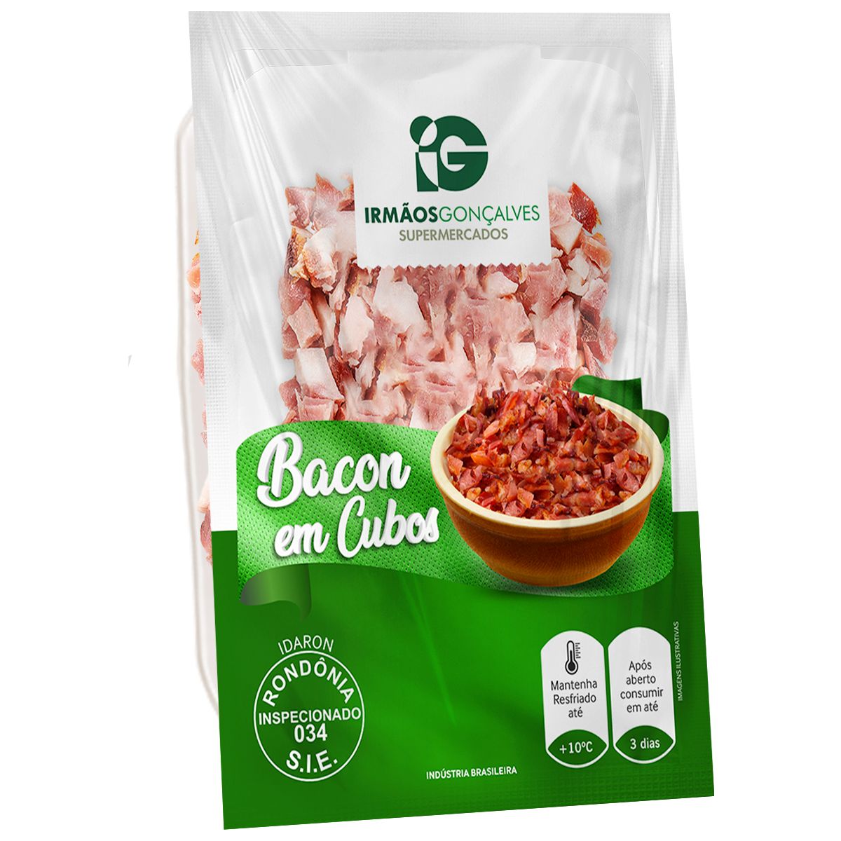 Bacon Frimesa em Cubos 1 Unid. Aprox.530g