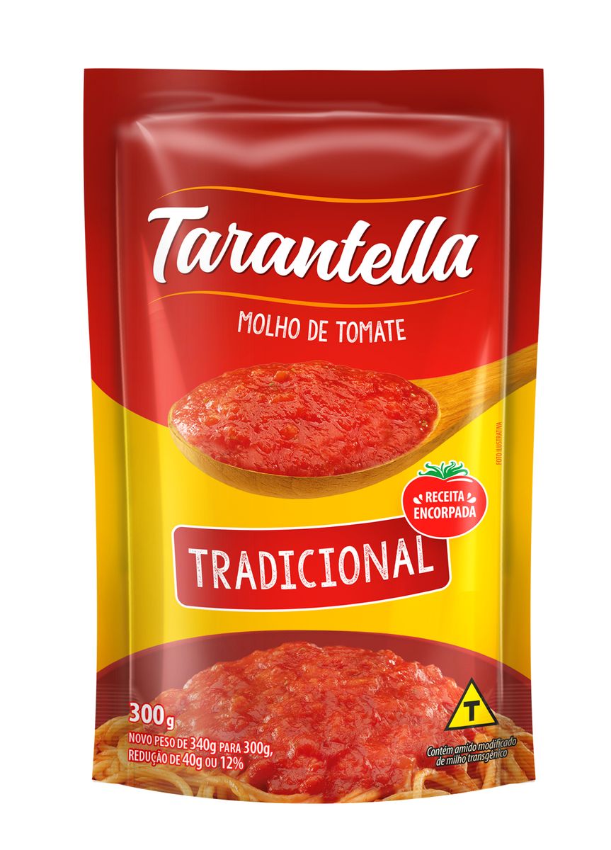 Molho de Tomate Tarantella Tradicional Sachê 300g