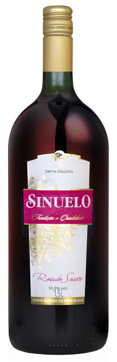Vinho Rosado de Mesa Suave Sinuelo Garrafa 1,5L image number 0