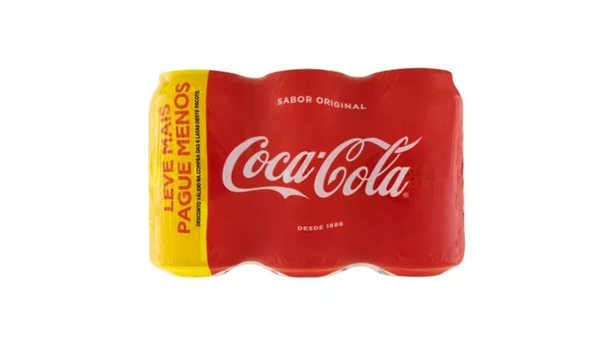 Refrigerante Coca-Cola 350ml (Fardo com 6 und)